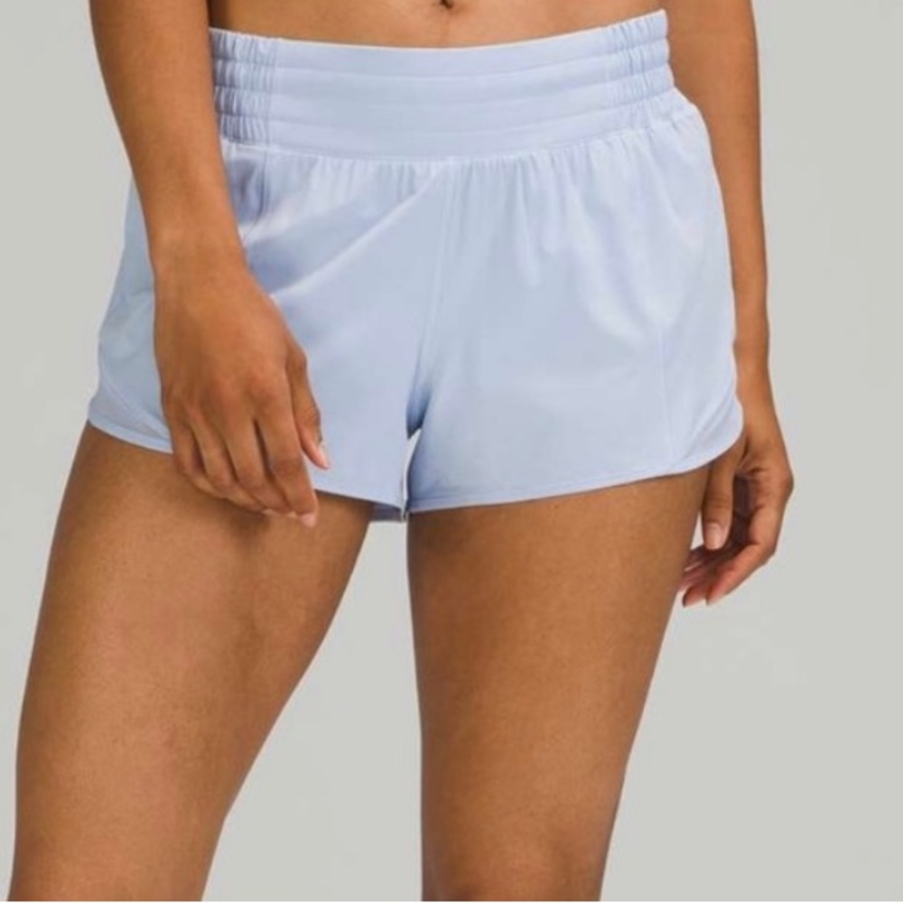 Lululemon hotty hot short in blue linen